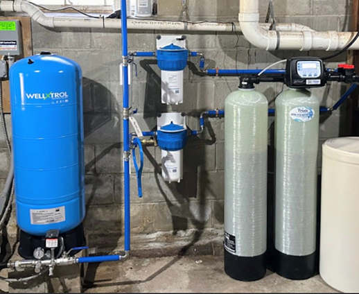 Professional water treatment system installation